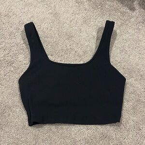 Aerie Black Ribbed Women's Bra Top